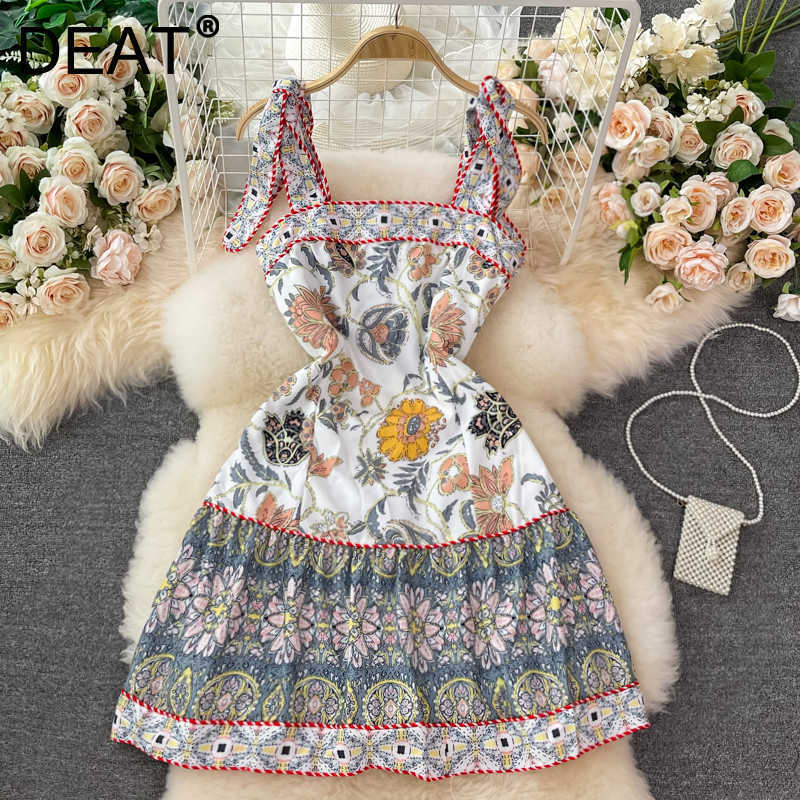 DEAT Women Printing Sling Dress Slash Neck Sleeveless Arrivals Lady Temperament Fashion Spring Summer 11D1405 210709, White
DEAT Women Printing Sling Dress Slash Neck Sleeveless Arrivals Lady Temperament Fashion Spring Summer 11D1405 210709, White