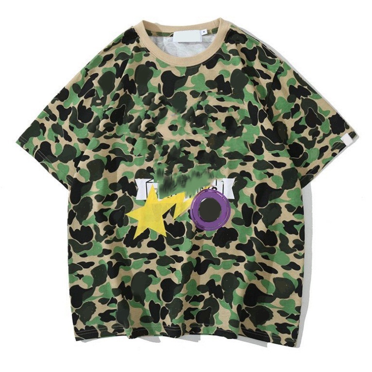 21SS Men Women Camouflage shark mouth print T-Shirts Fashion Couples Short Sleeve Tee High Quality Cotton camo bathe ape tshirt, White;black
21SS Men Women Camouflage shark mouth print T-Shirts Fashion Couples Short Sleeve Tee High Quality Cotton camo bathe ape tshirt, White;black