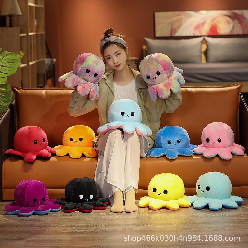 Reversible Octopus Plush Toys Double-sided Flip Octopus Happy Sad Doll Squid Stuffed Dool For Kids Baby Gift gyqqq
Reversible Octopus Plush Toys Double-sided Flip Octopus Happy Sad Doll Squid Stuffed Dool For Kids Baby Gift gyqqq
