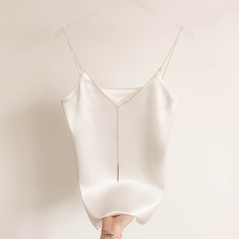 Crop Top Women Sexy Yellow hardware sling Tank Tops Vest Bare Midriff Sleeveless T-Shirt Summer Beach brat top bralette 210308