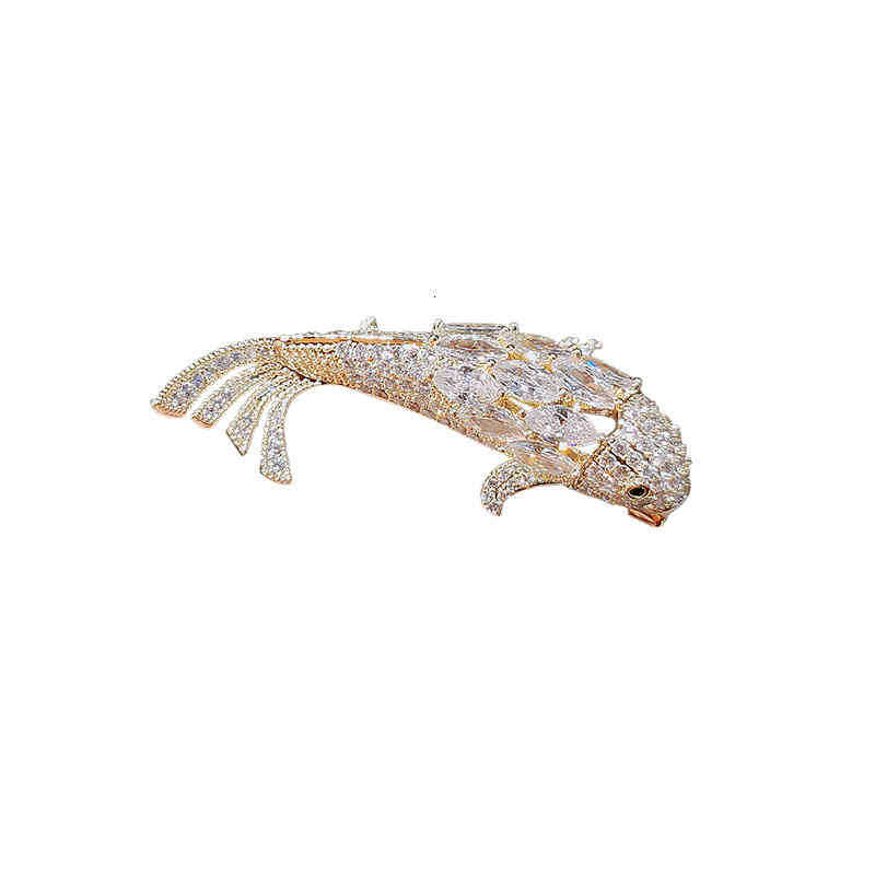 Japan and South Korea Have a Tide of Fish Brooches Every Year. Personality Small Brooch Buckle Sweater Suit Accessories Female