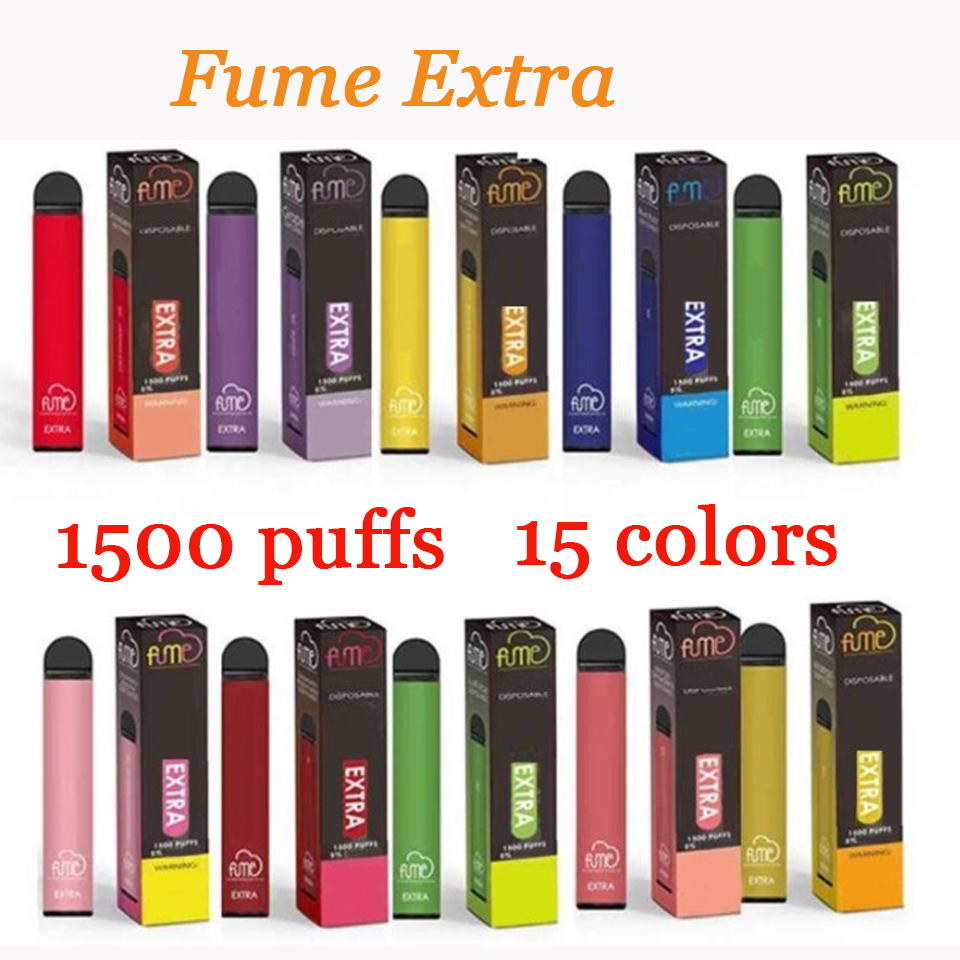 Fume Extra 1500 Puff Disposable Vapes Pen Kit 850mAh Battery 15 colors 5ml Pods Cartridges Vapor Device e cigarettes Fume Disposable Vape
Fume Extra 1500 Puff Disposable Vapes Pen Kit 850mAh Battery 15 colors 5ml Pods Cartridges Vapor Device e cigarettes Fume Disposable Vape