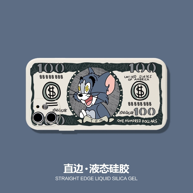 Suitable for Apple 12 mobile phone case iPhone 12pro / 12mini straight edge liquid silicone 11 Tom Cat cartoon tide 
Suitable for Apple 12 mobile phone case iPhone 12pro / 12mini straight edge liquid silicone 11 Tom Cat cartoon tide