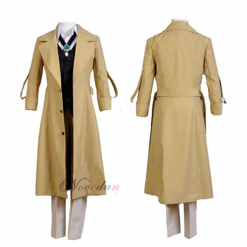 Bungo Stray Dogs Dazai Osamu Cosplay Anime Costume Long Jacket Coat Suit Adult Men Halloween Christmas Costume Y0903, Dazai osamu set
Bungo Stray Dogs Dazai Osamu Cosplay Anime Costume Long Jacket Coat Suit Adult Men Halloween Christmas Costume Y0903, Dazai osamu set