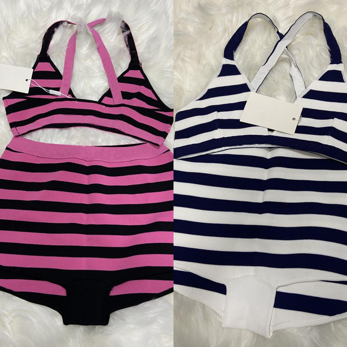 Hot Selling Knit Stripe Swimsuit Bikini Set Women Fashion Swimwear Swimsuit Bandage Sexy Bathing PINK Suits Sexy With tags Ready To Ship
Hot Selling Knit Stripe Swimsuit Bikini Set Women Fashion Swimwear Swimsuit Bandage Sexy Bathing PINK Suits Sexy With tags Ready To Ship