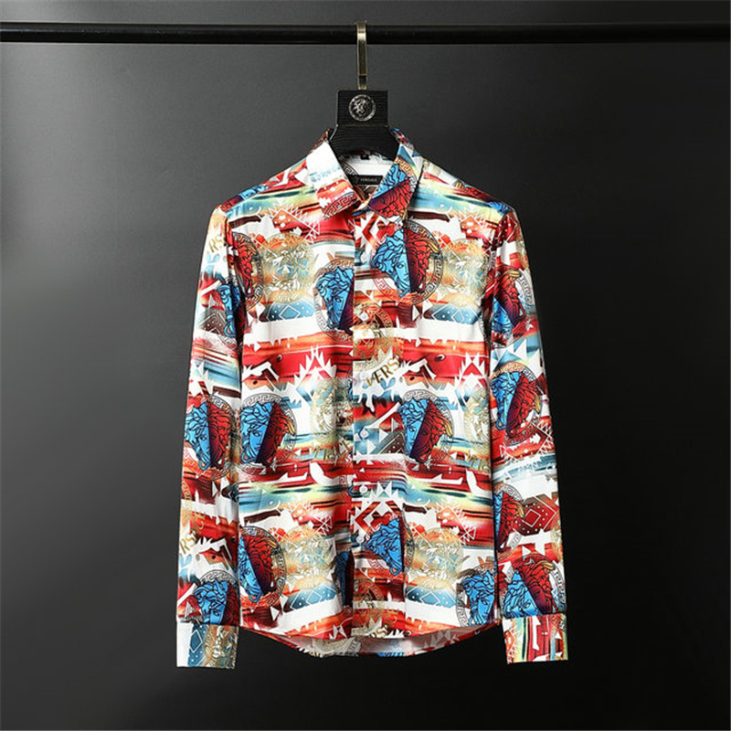 2021Designers Mens Dress Shirts Business Fashion Casual Shirt Men ts Spring Slim Gold chintz silk The color black and whitetTher whiteSweats, White;black
2021Designers Mens Dress Shirts Business Fashion Casual Shirt Men ts Spring Slim Gold chintz silk The color black and whitetTher whiteSweats, White;black