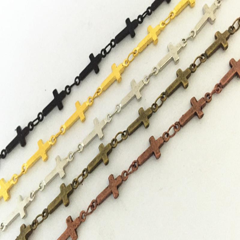 Pendant Necklaces 5MMx13MM (gold Color/bronze/silver/Black/Antique Copper Red Color) Cross Necklace Accessories Chain 5M/Lot
Pendant Necklaces 5MMx13MM (gold Color/bronze/silver/Black/Antique Copper Red Color) Cross Necklace Accessories Chain 5M/Lot