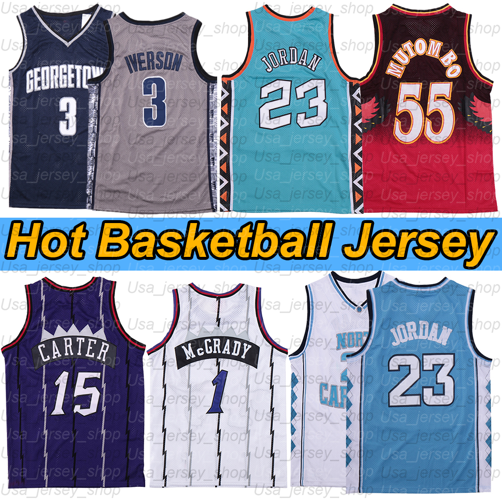 Ncaa North Carolina Tar Heels 23 Michael Jersey Tracy 1 McGrady Georgetown Hoyas 3 Vince 15 Carter Retro Basketball Jerseys, As photo
Ncaa North Carolina Tar Heels 23 Michael Jersey Tracy 1 McGrady Georgetown Hoyas 3 Vince 15 Carter Retro Basketball Jerseys, As photo