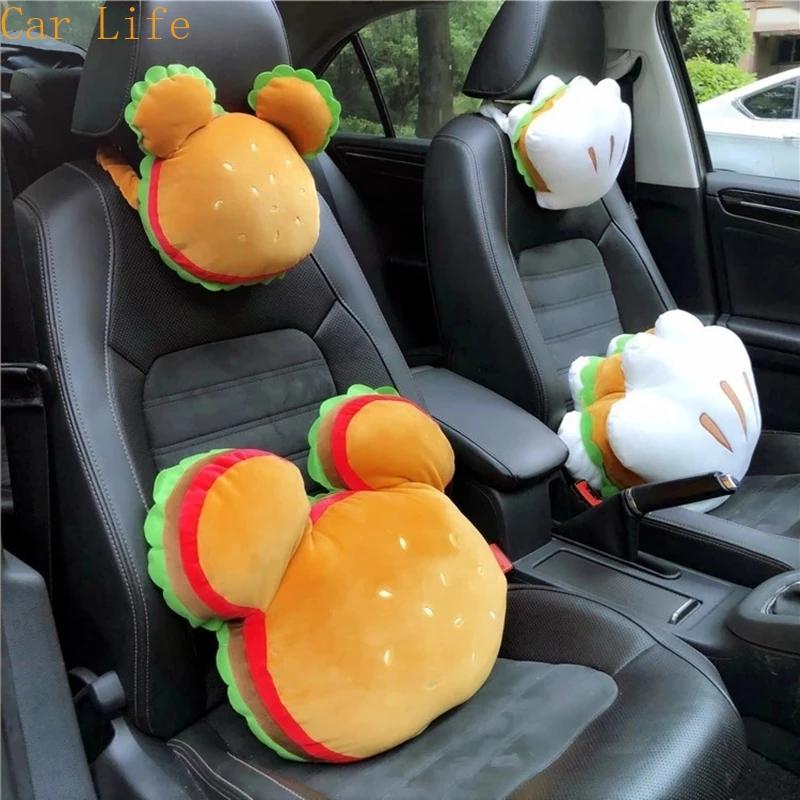 Seat Cushions Car Headrest Pillow Creative Hamburger Cute Neck Waist Rest Support Plush Lumbar Back Cushion For Girls Accessories
Seat Cushions Car Headrest Pillow Creative Hamburger Cute Neck Waist Rest Support Plush Lumbar Back Cushion For Girls Accessories
