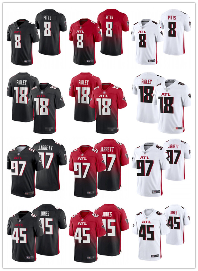 Men Women Youth AtlantaFalcons18 CalvinRidley 45 Deion Jones 97 Grady Jarrett 8 Kyle Pitts custom Football Jersey, Black;red
Men Women Youth AtlantaFalcons18 CalvinRidley 45 Deion Jones 97 Grady Jarrett 8 Kyle Pitts custom Football Jersey, Black;red