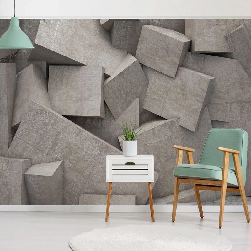 Custom Any Size 3D Stereoscopic Abstract Space Geometric Photo Background Murals Modern Living Room Bedroom Wallpaper Waterproof