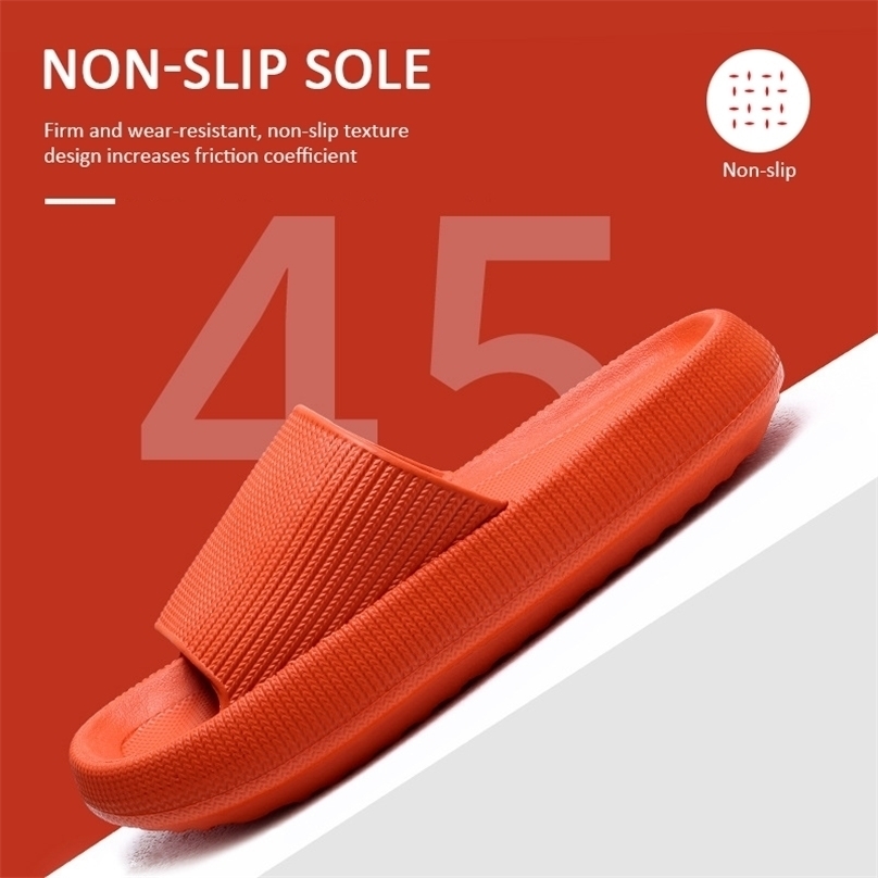 Thick Platform Slipper Summer Beach Eva Soft Sole Slide Sandals Leisure Men Ladies Indoor Bathroom Anti-Slip Shoes 211110, Orange
Thick Platform Slipper Summer Beach Eva Soft Sole Slide Sandals Leisure Men Ladies Indoor Bathroom Anti-Slip Shoes 211110, Orange