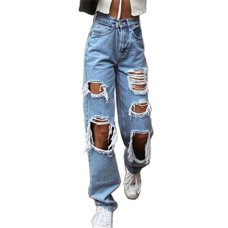 Womens Ripped Loose Fit Jeans Wide Leg For Women High Waist Blue Wash Casual Cotton Denim Trousers Summer Baggy Jean Pants 6281 211111
Womens Ripped Loose Fit Jeans Wide Leg For Women High Waist Blue Wash Casual Cotton Denim Trousers Summer Baggy Jean Pants 6281 211111