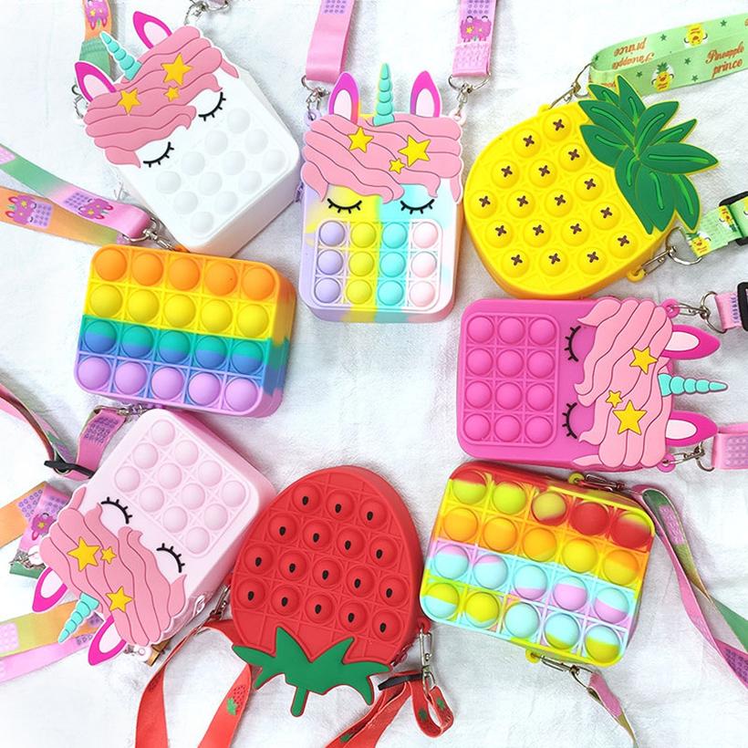 Fidget Toys Coins Purse phone bag Colorful Push Bubble Sensory Squishy Stress Reliever Autism Needs Anti-stress Rainbow Adult Toy small bags For Children
Fidget Toys Coins Purse phone bag Colorful Push Bubble Sensory Squishy Stress Reliever Autism Needs Anti-stress Rainbow Adult Toy small bags For Children