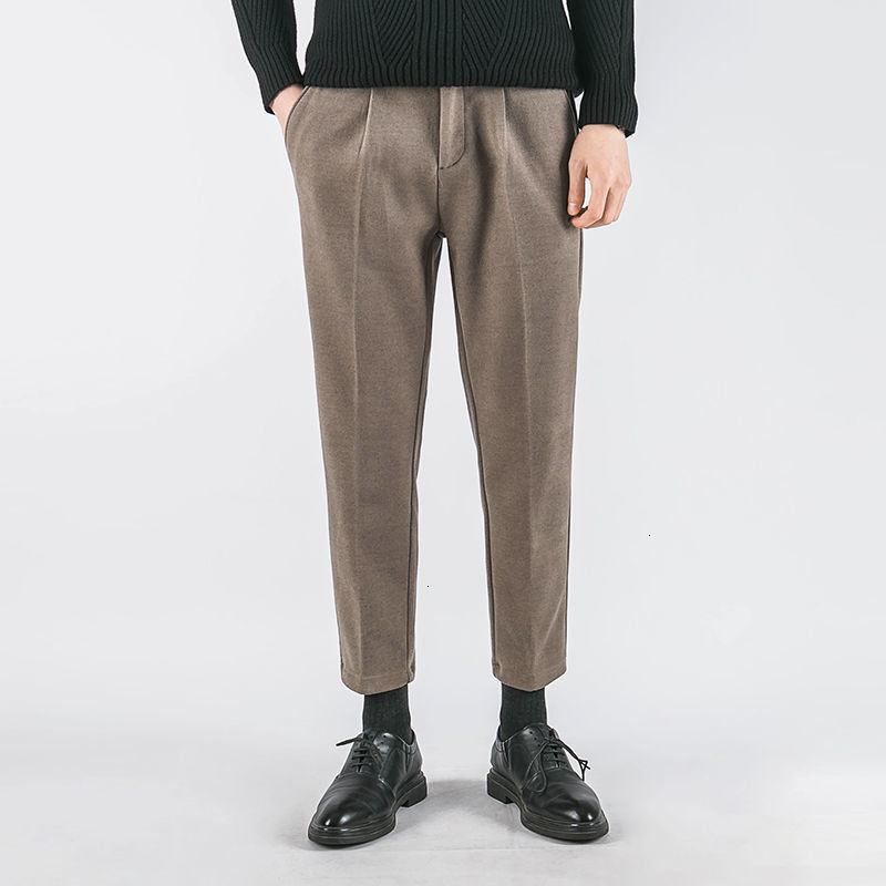 2021 New Winter Thick Woolen Tpants Men's Warm Fashion Solid Color Business Casual Men Wild Suit Pants Mens Sdcg, Dark grey
2021 New Winter Thick Woolen Tpants Men's Warm Fashion Solid Color Business Casual Men Wild Suit Pants Mens Sdcg, Dark grey