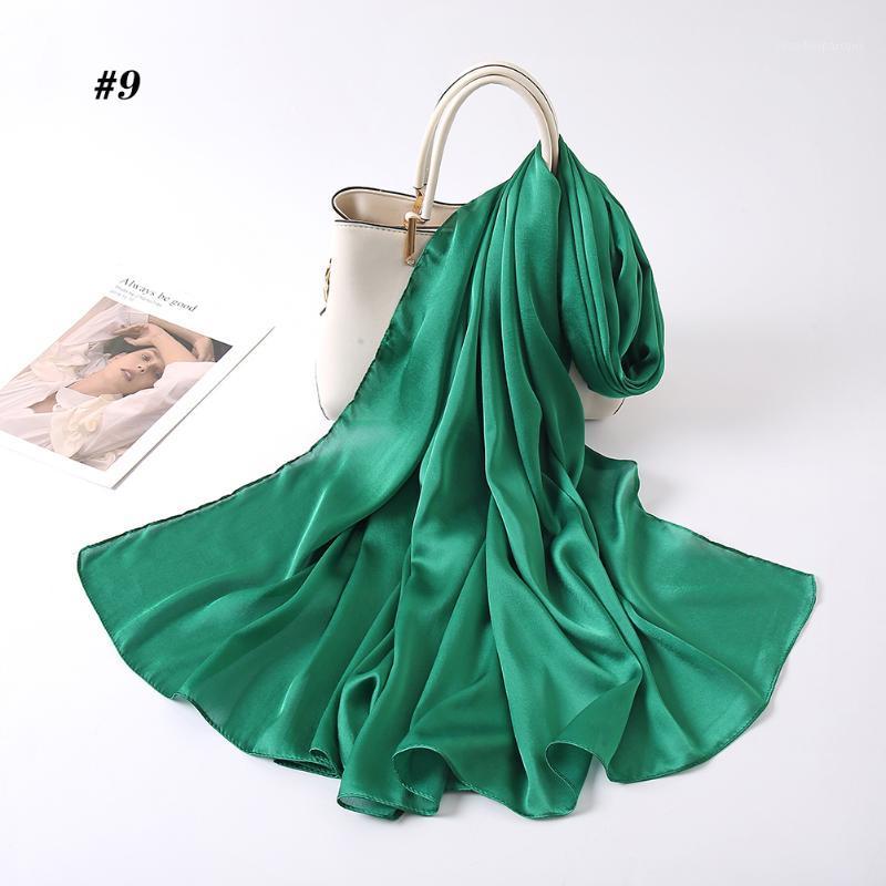 Scarves 2021 Solid Color Silk Satin Scarf Hijabs Fashion Women Plain Big Size Shawls Muslim Long Headband Head Wraps Stoles 1PC Retail
Scarves 2021 Solid Color Silk Satin Scarf Hijabs Fashion Women Plain Big Size Shawls Muslim Long Headband Head Wraps Stoles 1PC Retail