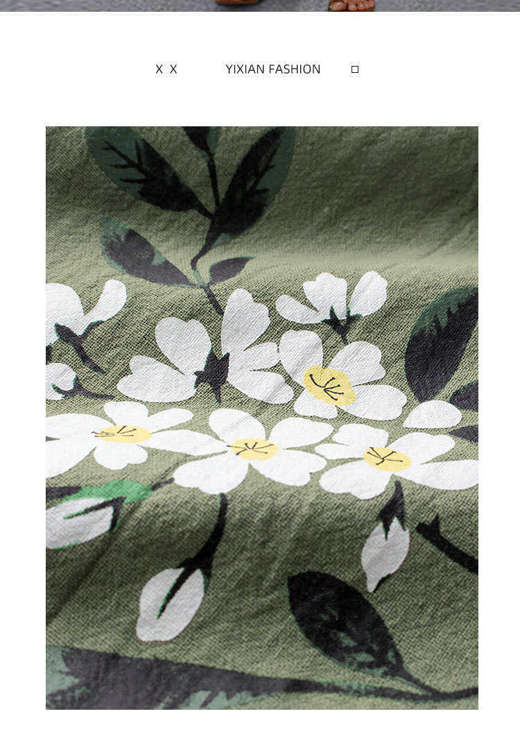 Sundres Summer Dress Printing Sexy Dress Midi Plus Size Casual Linen Loose Sleeveless printed Long Maxi Dress 210721