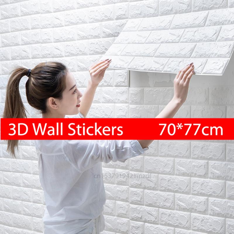 DIY Self Adhesive 3D Brick Wall Stickers Living Room Decor Foam Waterproof Wall Covering Wallpaper For TV Background Kids Room
DIY Self Adhesive 3D Brick Wall Stickers Living Room Decor Foam Waterproof Wall Covering Wallpaper For TV Background Kids Room