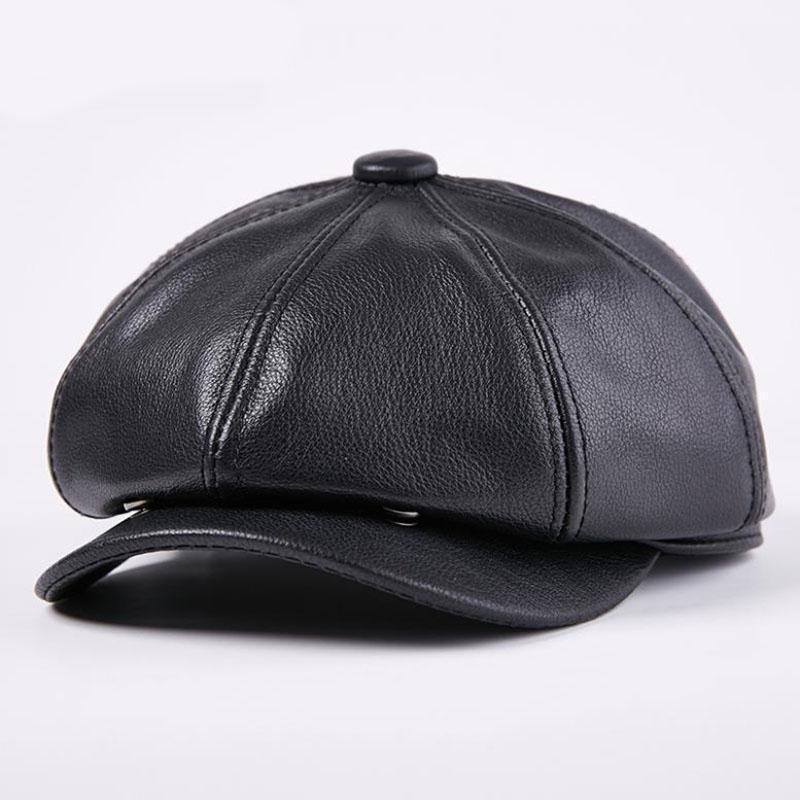 Berets T-MAC Genuine Leather Sboy Cap Men Women Flat Black 8 Panel Design Gatsby Hat Classic Beret Fall Winter Boina1, As shown
Berets T-MAC Genuine Leather Sboy Cap Men Women Flat Black 8 Panel Design Gatsby Hat Classic Beret Fall Winter Boina1, As shown
