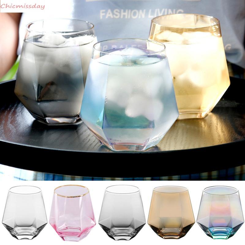 300ml Glass Wine Glasses Milk Cup Colored Crystal Glass Geometry Hexagonal Cup Phnom Penh Whiskey Cup Glass Drinkware
300ml Glass Wine Glasses Milk Cup Colored Crystal Glass Geometry Hexagonal Cup Phnom Penh Whiskey Cup Glass Drinkware