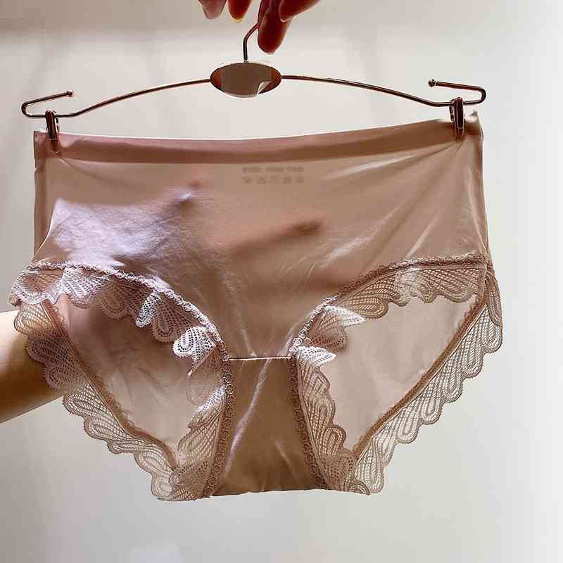 Ice mask lady underwear, Lace Sexy simulation silk lady's briefs transparent sheet no trace, Red
Ice mask lady underwear, Lace Sexy simulation silk lady's briefs transparent sheet no trace, Red