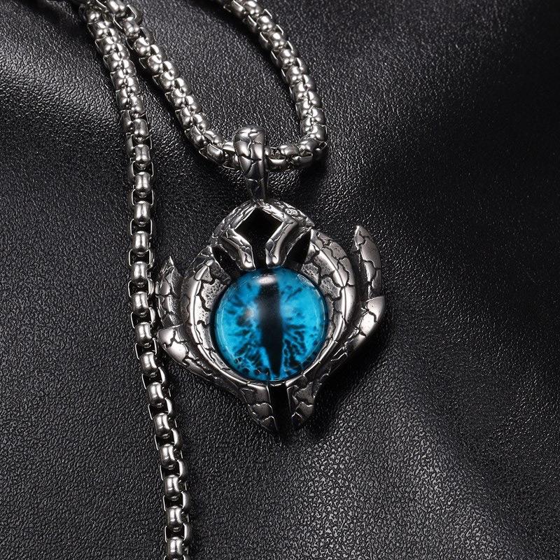 Pendant Necklaces Blue Evil Eye Necklace Charms Dragon Eyes Spaceship Pendnat Stainless Steel Chain Women Men Punk Jewelry
Pendant Necklaces Blue Evil Eye Necklace Charms Dragon Eyes Spaceship Pendnat Stainless Steel Chain Women Men Punk Jewelry