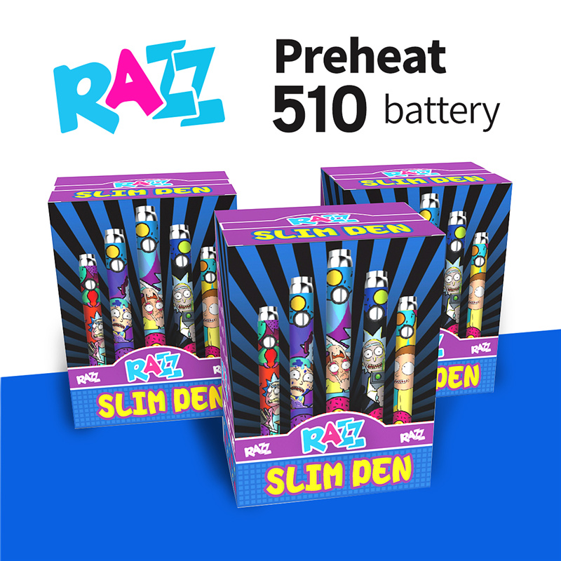 High quality Original Razz 350mAh battery Preheating Adjustable Voltage 510 Thread Vape Pens 5 Colors Ecigs Batteries with USB Cable
High quality Original Razz 350mAh battery Preheating Adjustable Voltage 510 Thread Vape Pens 5 Colors Ecigs Batteries with USB Cable