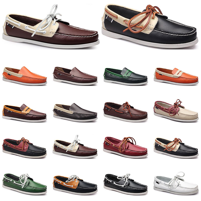 181 Womens sneakers Sailing shoe mens casual leather shoes black white red green orange brown outdoor trainers size 38-45
181 Womens sneakers Sailing shoe mens casual leather shoes black white red green orange brown outdoor trainers size 38-45