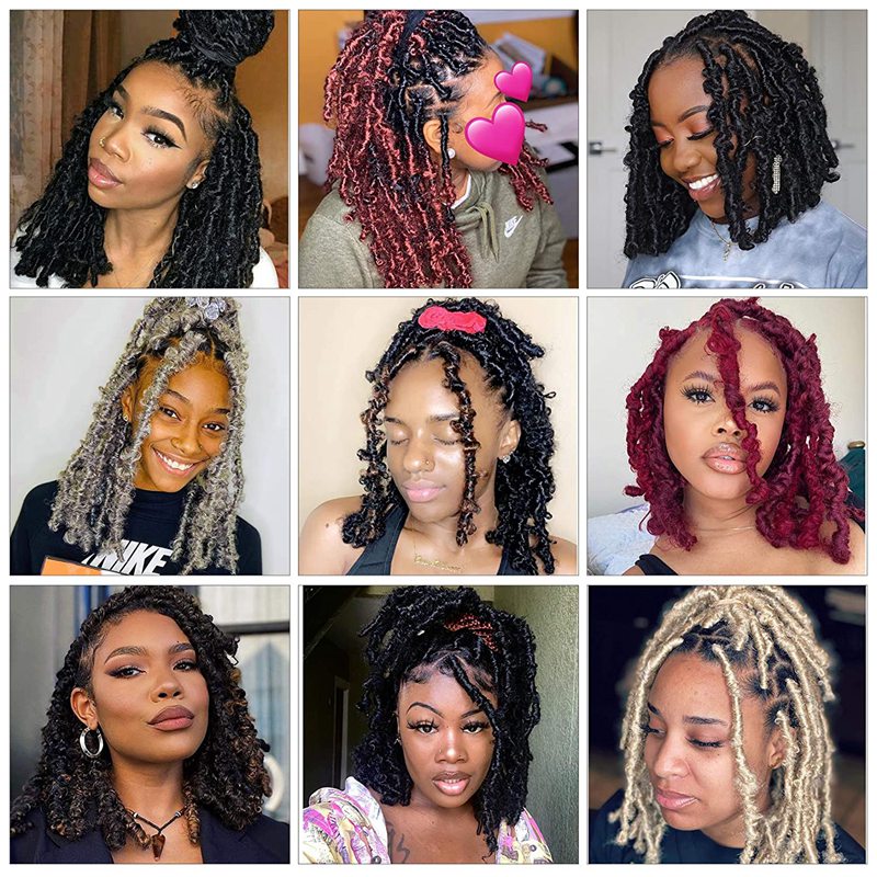 Butterfly Loc Crochet hair 18 inch Bob Distressed Pre Looped Short Black Boho Soft Locks Braidsno harm to skin supper shiny light weight, #1b
Butterfly Loc Crochet hair 18 inch Bob Distressed Pre Looped Short Black Boho Soft Locks Braidsno harm to skin supper shiny light weight, #1b