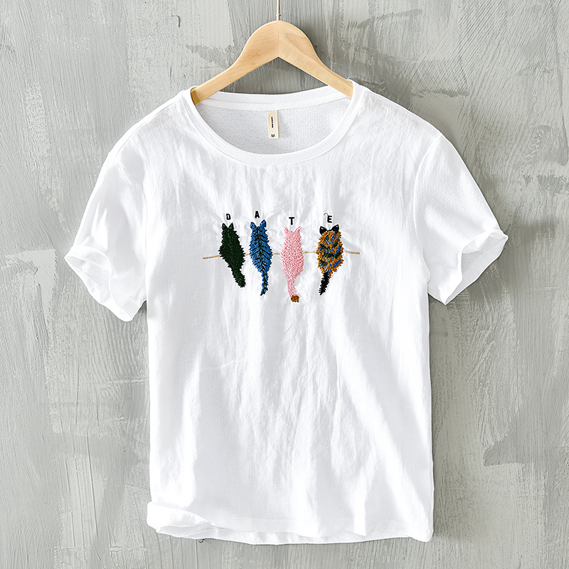 2021 New Novo Estilo De Vero Branco Camisa Masculina Algodo e Linho Bordado Camiseta Para Homem Casual Moda t Camisas Masculino O-pescoo Tsh, Black
2021 New Novo Estilo De Vero Branco Camisa Masculina Algodo e Linho Bordado Camiseta Para Homem Casual Moda t Camisas Masculino O-pescoo Tsh, Black