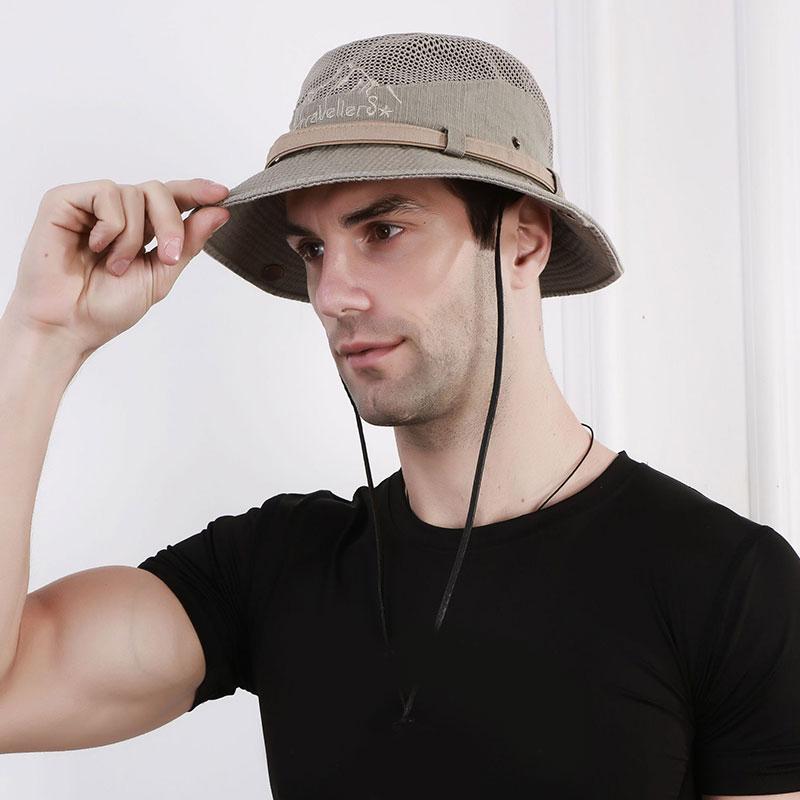 Cloches Summer Bucket Hat Breathable Mesh Caps Wide Brim Sun Hats Unisex Pure Color Hunting Hiking Fishing Outdoor Uv Protection, Grey
Cloches Summer Bucket Hat Breathable Mesh Caps Wide Brim Sun Hats Unisex Pure Color Hunting Hiking Fishing Outdoor Uv Protection, Grey