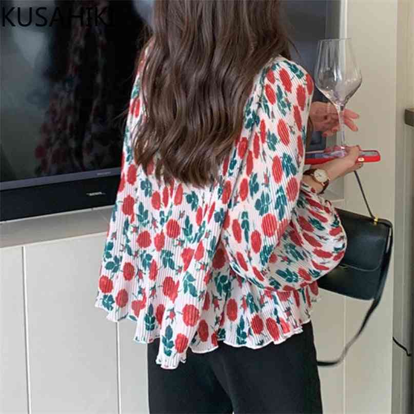 Floral Chiffon Women Blouse Causal Puff Sleeve V-neck Shirts Summer Korean Folds Blusas Mujer De Moda Verano 6J553 210603, Photo color
Floral Chiffon Women Blouse Causal Puff Sleeve V-neck Shirts Summer Korean Folds Blusas Mujer De Moda Verano 6J553 210603, Photo color