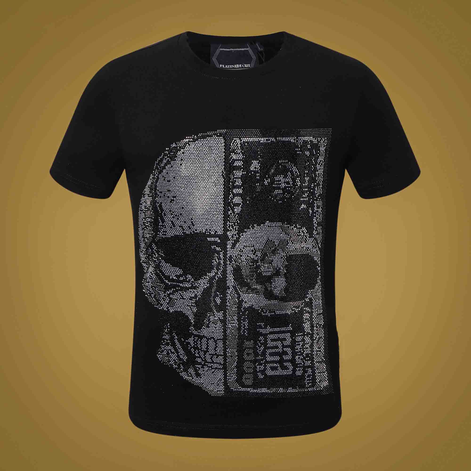 PP Rock Style Summer Men Designer T shirt Diamond Skull Brand clothing fashion t shirts Women T-shirt high quality Hip Hop Tees 005, White;black
PP Rock Style Summer Men Designer T shirt Diamond Skull Brand clothing fashion t shirts Women T-shirt high quality Hip Hop Tees 005, White;black