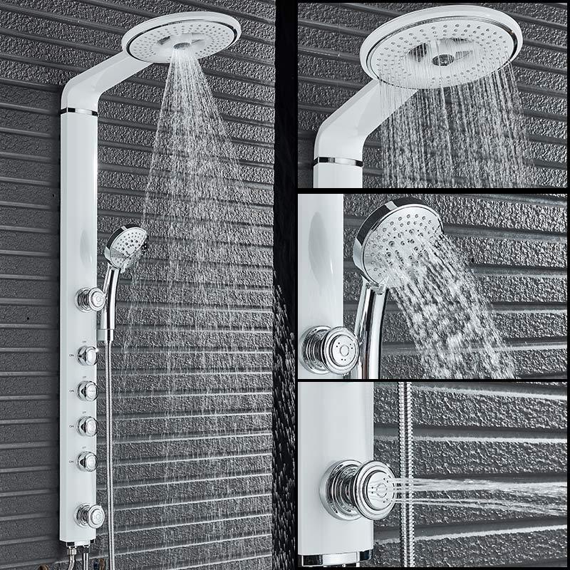 Vidric Vidric Black White Bath Shower Faucets Set Bathroom Shower Tap Wall Mount Faucet Mixer Waterfall ABS Panel Massage jets S
Vidric Vidric Black White Bath Shower Faucets Set Bathroom Shower Tap Wall Mount Faucet Mixer Waterfall ABS Panel Massage jets S