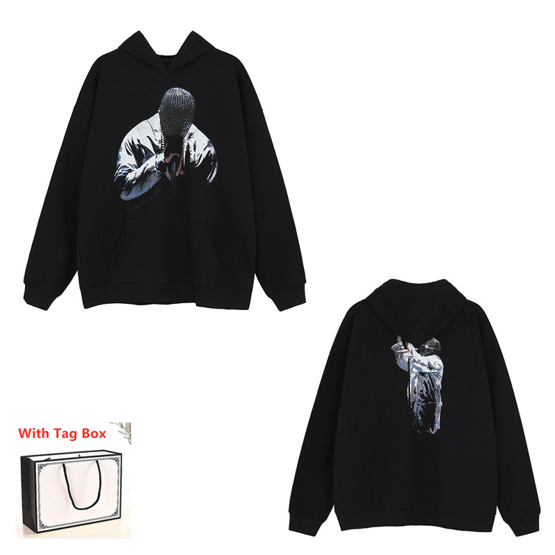 fashion Kanye Mens Hoodies Women's Sweatshirt High Quality Cotton Tops with Labels Hip Hop Letters Printed Long Sleeves with Box, 1pcs button
fashion Kanye Mens Hoodies Women's Sweatshirt High Quality Cotton Tops with Labels Hip Hop Letters Printed Long Sleeves with Box, 1pcs button