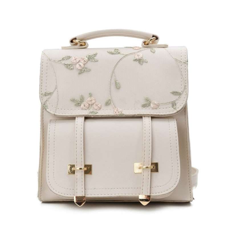 Floral Embroidery Design Rucksack Luxury Fashion School Backpack Teenage Girls Quality Leather Women Shoulder Bag #55 210929, Pink 
Floral Embroidery Design Rucksack Luxury Fashion School Backpack Teenage Girls Quality Leather Women Shoulder Bag #55 210929, Pink