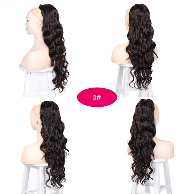 wig 24inch high temperature silk body wave natural synthetic hair wigs women wigs
