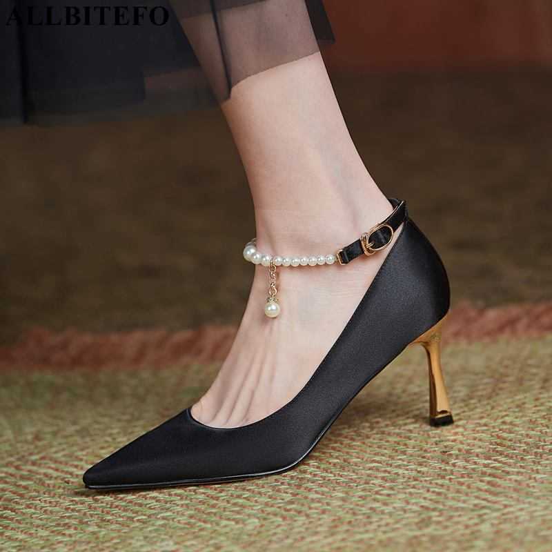 ALLBITEFO Pointed Toe Golden Heel Genuine Leather Sheepskin Insole High Heel Shoes Fashion Club Party Women Heels Shoes 210611, As picture
ALLBITEFO Pointed Toe Golden Heel Genuine Leather Sheepskin Insole High Heel Shoes Fashion Club Party Women Heels Shoes 210611, As picture