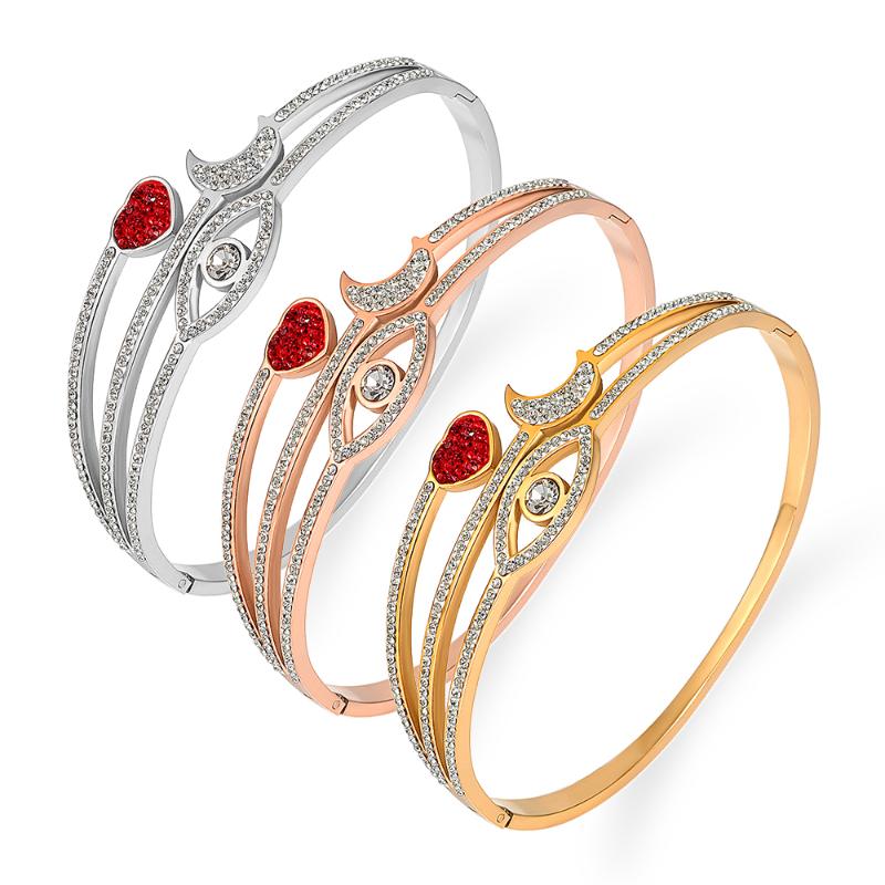 Bangle Crystals Clover Flower Bangles & Bracelets For Women Female Jewelry Stainless Steel Cuff Brand Gift
Bangle Crystals Clover Flower Bangles & Bracelets For Women Female Jewelry Stainless Steel Cuff Brand Gift