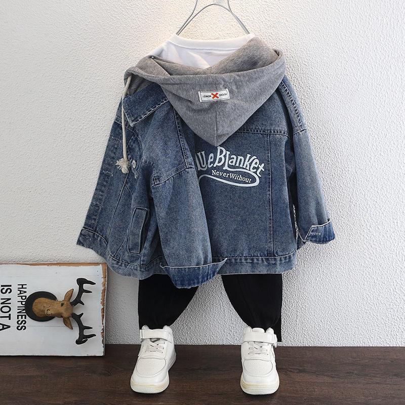 Jackets Boy Denim Kids Jeans Coat Children Hooded Outerwear Clothing Spring Autumn Sport Clothes For 3-12T, Blue;gray
Jackets Boy Denim Kids Jeans Coat Children Hooded Outerwear Clothing Spring Autumn Sport Clothes For 3-12T, Blue;gray