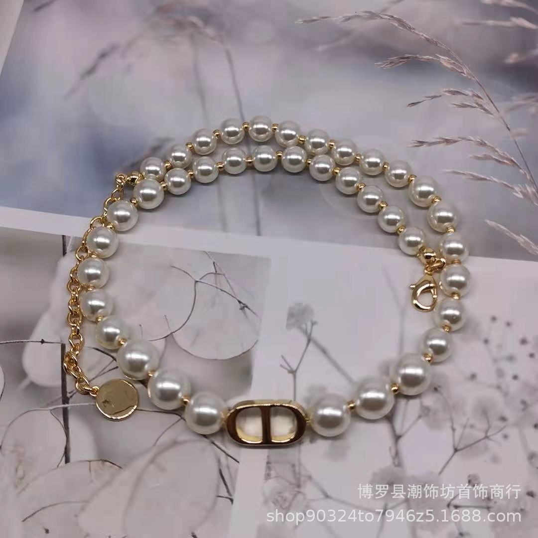 d Family / Dijia Letter Cd Pearl Bracelet Clavicle Chain Net Red Same Simple Women's Necklace, Silver
d Family / Dijia Letter Cd Pearl Bracelet Clavicle Chain Net Red Same Simple Women's Necklace, Silver
