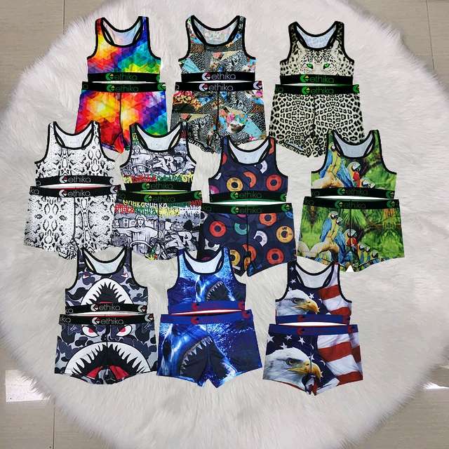 Summer Ethika Women Two Piece Pants Swimwear Tracksuits Sets Bra+Shorts Shark Mouth Bikini Set, Random colors
Summer Ethika Women Two Piece Pants Swimwear Tracksuits Sets Bra+Shorts Shark Mouth Bikini Set, Random colors