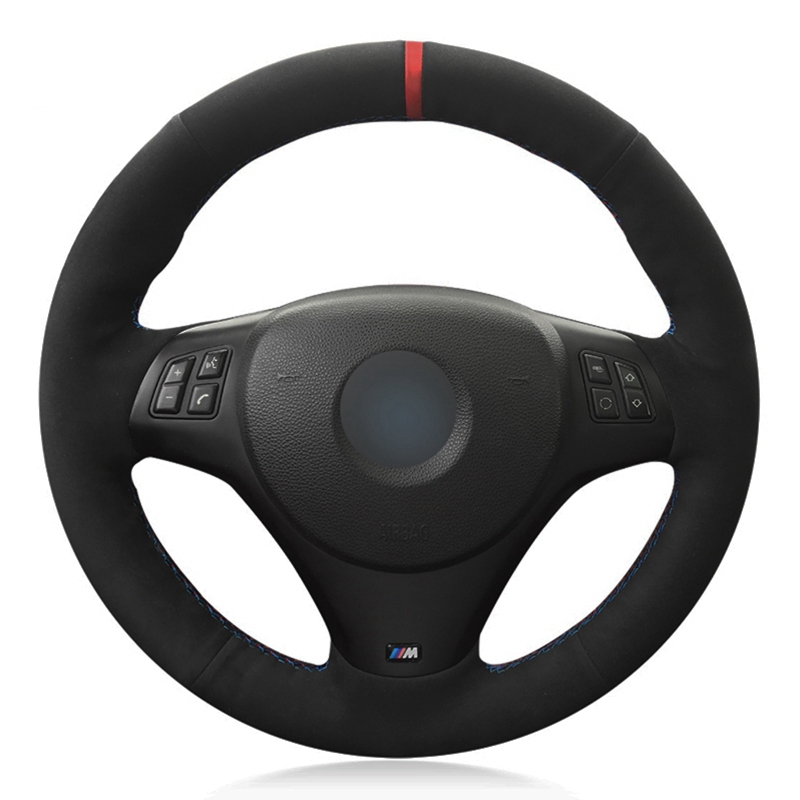 Car Steering Wheel Cover Hand-Stitched Soft Black Genuine Leather Suede Wrap For BMW M Sport M3 E90 E91 E92 E93 E87 E81 E82 E88
Car Steering Wheel Cover Hand-Stitched Soft Black Genuine Leather Suede Wrap For BMW M Sport M3 E90 E91 E92 E93 E87 E81 E82 E88