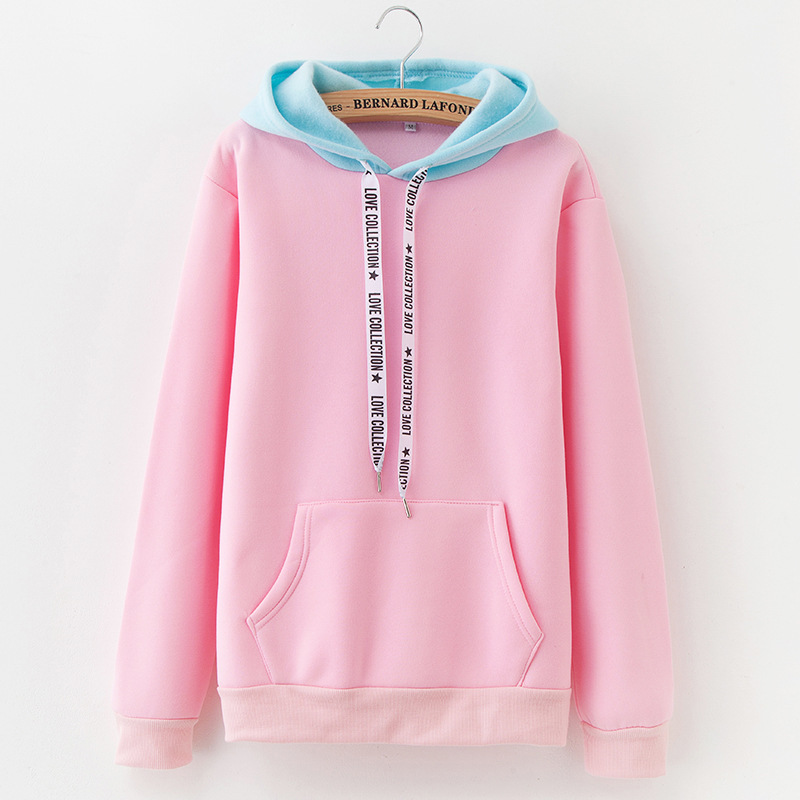 Women's Winter New Solid Color Casual Top Hoodies Sweatshirts Sleeve Long Sleeve Sweatshirt Sportswear 201028