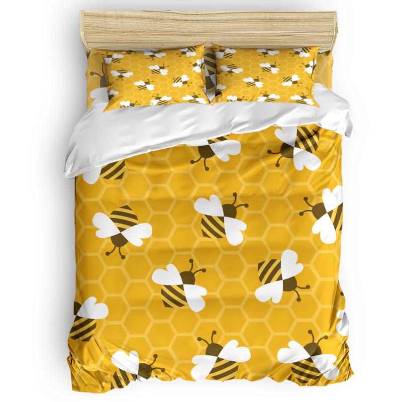 Bedding Sets Bee Hive Cute Insect Child Spring Animal Duvet Cover Set Bed Sheets Pillowcase For Bedroom Comforters Design
Bedding Sets Bee Hive Cute Insect Child Spring Animal Duvet Cover Set Bed Sheets Pillowcase For Bedroom Comforters Design