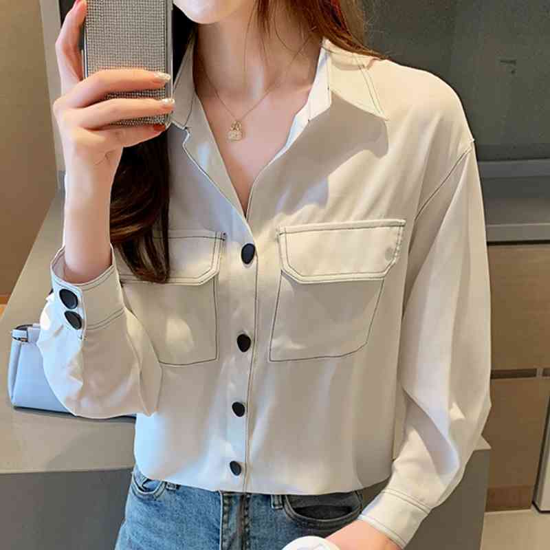 Blouses Woman Fashion Turn Down Collar Office Ladies Tops Women White Blouse Women Tops Long Sleeve Women Shirts Blusas C51 210602
Blouses Woman Fashion Turn Down Collar Office Ladies Tops Women White Blouse Women Tops Long Sleeve Women Shirts Blusas C51 210602