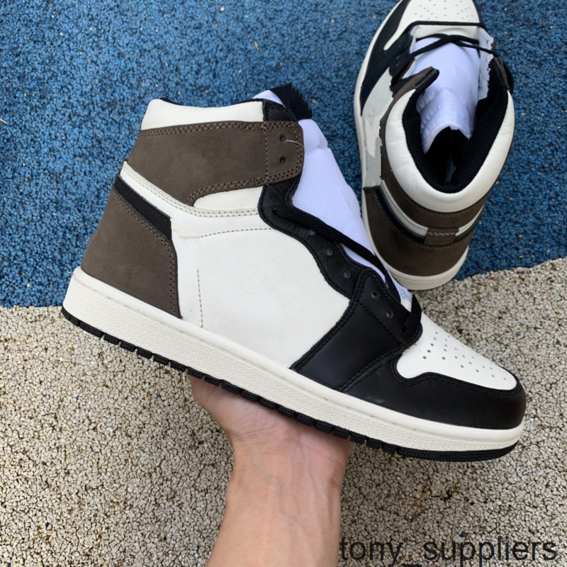 Top Quality Jumpman 1 OG Sail Black Dark Mocha 1s High Mens Basketball Shoes Sport Sneaker With Double Box
Top Quality Jumpman 1 OG Sail Black Dark Mocha 1s High Mens Basketball Shoes Sport Sneaker With Double Box