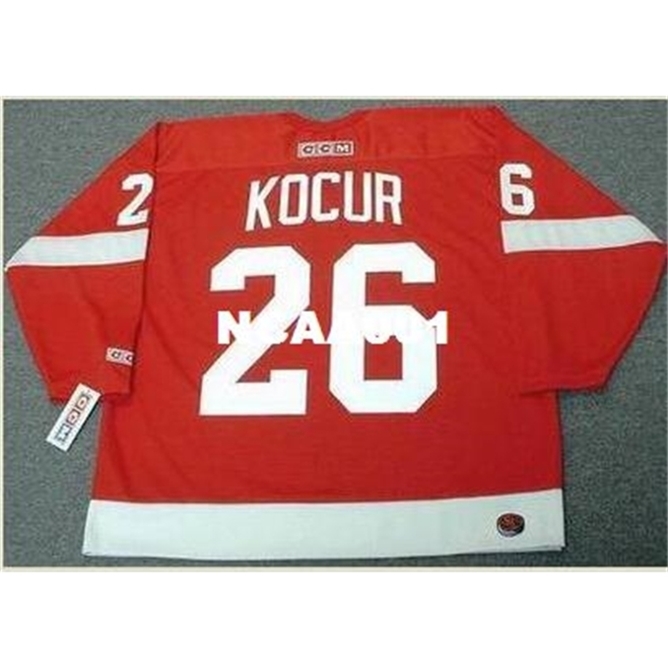 668 #26 JOEY KOCUR Detroit Red Wings 1989 CCM Retro Away Hockey Jersey or custom any name or number retro Jersey, Black
668 #26 JOEY KOCUR Detroit Red Wings 1989 CCM Retro Away Hockey Jersey or custom any name or number retro Jersey, Black