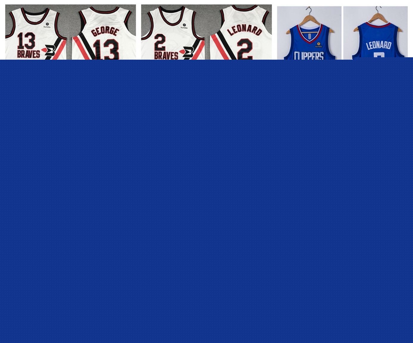 Mens Kawhi Leonard 2 Throwback LA Clippers Jersey White Blue Navy Authentic 13 Paul George New Vintage Basketball Jerseys, Show
Mens Kawhi Leonard 2 Throwback LA Clippers Jersey White Blue Navy Authentic 13 Paul George New Vintage Basketball Jerseys, Show