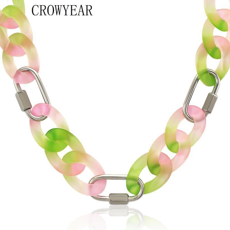 Clavicle Chain Wide Choker Stainless Steel Necklace Pendant The Neck Mashup Link Jewelry For Women Girl Colorful Chains
Clavicle Chain Wide Choker Stainless Steel Necklace Pendant The Neck Mashup Link Jewelry For Women Girl Colorful Chains